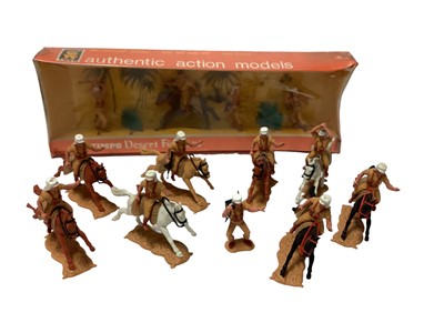 Lot 1878 - Timpo Toys mounted Arabs on camels, Desert Army Cavalry and Eskimos (2 boxes)