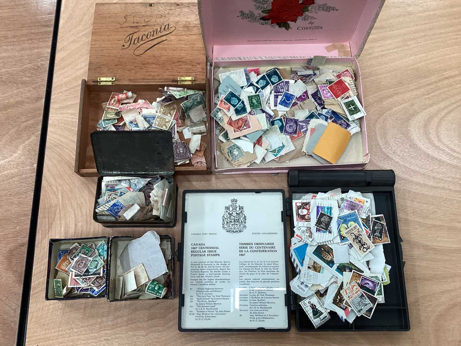 Lot 1470 - 4 boxes of stamps including GB and World,