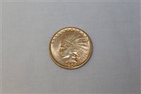 Lot 2160 - U.S.A. 1908D Indian Head gold Ten Dollars. GVF...