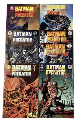 Lot 97 - Seven DC Comics Batman versus Predator #1-3, Batman versus Predator II #1(*2) #2 and one other