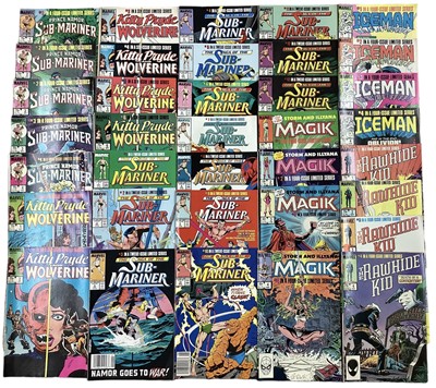 Lot 98 - Marvel Comics group of limited series. Prince Namor the Sub Mariner (1984) limited series issues 1-4, together with the saga of the Sub mariner Limited series issues 1-12 (1988 to 1989). Storm and...