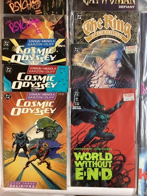 Lot 78 - Quantity of DC Comics Graphic Novels to include World's Finest 1-3, Cosmic Odyssey 1-4, The Psycho 1-3, Kid Eternity 1-3 and others