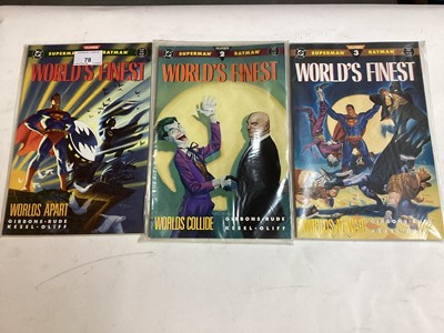 Lot 78 - Quantity of DC Comics Graphic Novels to include World's Finest 1-3, Cosmic Odyssey 1-4, The Psycho 1-3, Kid Eternity 1-3 and others