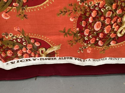 Lot 2142 - A small selection of fabric pieces, including "Versailles" by Jason D'Souza, "Donovan's Chinese" 1984 by G.P. & J Baker LTD, "Vicky Flower Album Vol I A Warner Print".