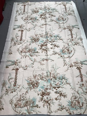 Lot 2142 - A small selection of fabric pieces, including "Versailles" by Jason D'Souza, "Donovan's Chinese" 1984 by G.P. & J Baker LTD, "Vicky Flower Album Vol I A Warner Print".