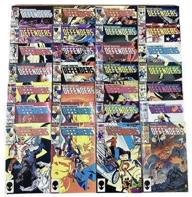 Lot 101 - Marvel Comics The New Defenders (1983 - 1986). A near complete run from issue 125 - 152, missing issue 142. Together with The Secret Defenders #1 (1993). Approximately 29 comics.