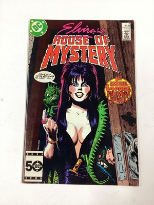 Lot 34 - DC Comics (1988) Elvira's House of Mystery #1, 64 Page Halloween Special! Together with (1987) Elvira's Haunted Holidays #1