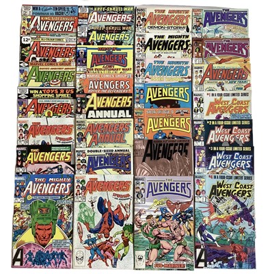 Lot 46 - Marvel Comics The Avengers king size annual #10 (1981). First apperance of Rogue, together with the Avengers #200 (1980) and many of Avenger comics. Also includes a group of Captain America comics...