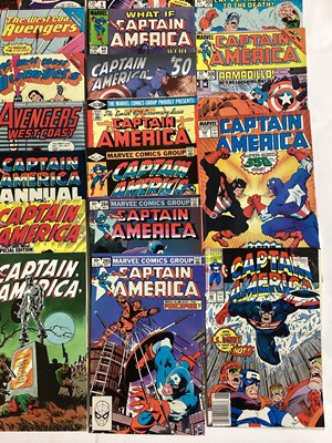 Lot 46 - Marvel Comics The Avengers king size annual #10 (1981). First apperance of Rogue, together with the Avengers #200 (1980) and many of Avenger comics. Also includes a group of Captain America comics...