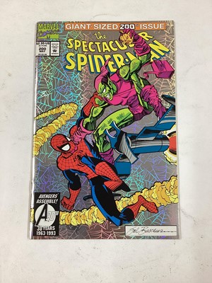 Lot 89 - Marvel Comics the Spectacular Spider-Man #200 (1993). Together with a group of related Spider-Man comics. Approximately 35 comics.