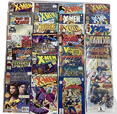 Lot 80 - Marvel Comics the Uncanny X-Men and the new teen Titans #1 (1982). Together with Classic X-Men 1-3 (1986), X-Men 1-10 (1991), including issue 4 first apperance of Omega Red. Also more 1990's X-Men....