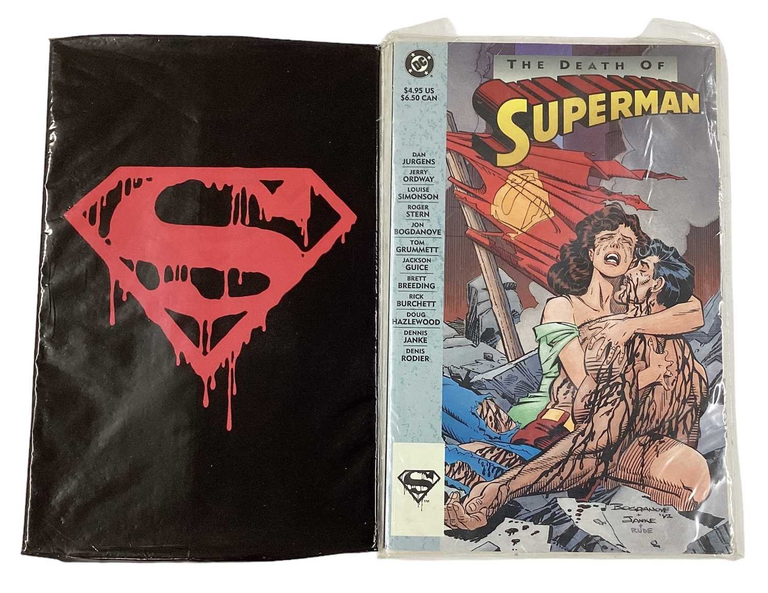 Lot 83 - DC Comics (1992) Superman "Death of Superman Memorial Set #75" and (1993) The Death of Superman.
