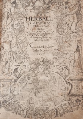 Lot 737 - The Herball or General Historie of Plantes, first edition 1597 by John Gerarde.