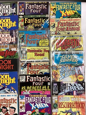 Lot 81 - Marvel Comics Marc Spector Moon Knight #1 (1989) First apperance of Chloe Tran. Together with more Moon Knight including Fist of Khonshu Moon Knight #1 (1985). Also to include Fantastic Four and Si...