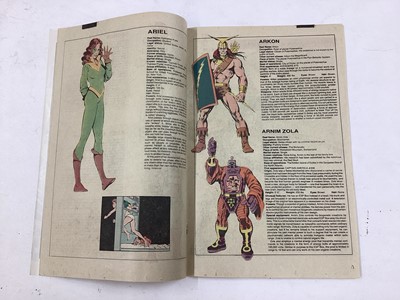 Lot 84 - Marvel Comics the official handbook of the Marvel Universe issue 1 - 15 (1982 - 1984). Together with the official handbook of the Marvel Universe update'89 issue 1 and 2. (18)