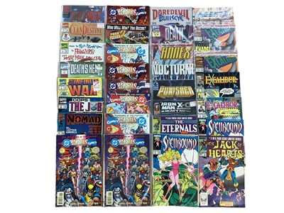 Lot 128 - Large group of Marvel Comics to include the Punisher, Daredevil, Power Pack, Hawkeye and many others. Approximately 150 comics.