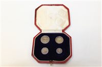 Lot 2112 - G.B. George V - 1915 Four Coins Maundy Set....