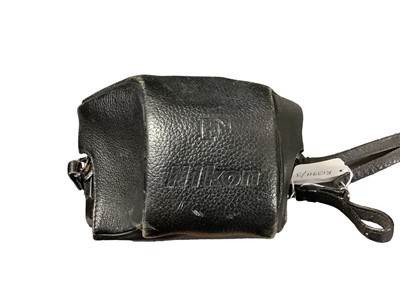 Lot 2354 - Nikon F SLR camera in leather case, serial number 7081404, circa Feb-April 1970.