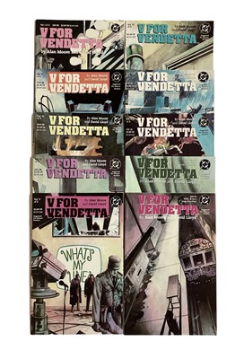 Lot 42 - DC Comics (1988-89) V For Vendetta By Alan Moore and David Lloyd #1-10 Complete Run.