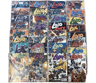 Lot 111 - DC Comics (1990) Lobo 1-4, (1993-96) Lobo 1-14, 16-33, (1994) Lobo A contract on Gawd 1-4 and others Lobo Comics