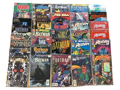Lot 127 - Quantity of DC Comics to include (1991) Robin 1-5, Robin II 1-4, Two Sealed Collectors Edition Robin III comics, Robin 3000 Book one and two, (1993) Batman Vengeance of Bane #1(2), The Batman Adven...