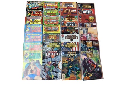 Lot 133 - Collection of Judge Dredd Comics. (1994) DC Comics Judge Dredd, (1994) Judge Dredd "Legends of the Law" #1-11, Eagle Comics Judge Dredd, (1980's) Eagle Comics Judge Dredd #1-22, 24-26, 28-30, 32.