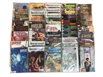 Lot 188 - Group of DC Vertigo comics to include Swamp thing, The Dreaming, the Books of Magic, the Filth, War Story, Y the last man and many others. Approximately 200 comics.