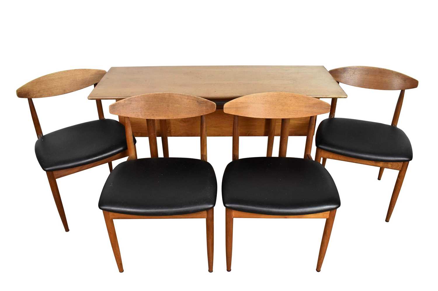 Lot 1067 - 1960s G Plan kitchen table and four chairs