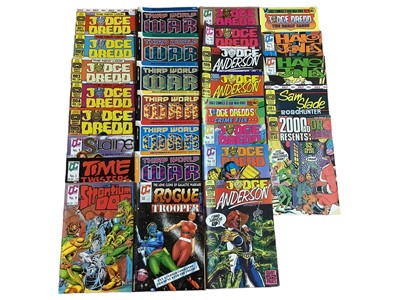 Lot 187 - Group of mixed comics to include Toxic weekly 1 - 6 (1991) Marshal Law, Classics from the Comics Monthly 1 - 5 and later (1996 and 1997), Tank Girl magazine #1 (1995) and later issues, 2000 AD feat...