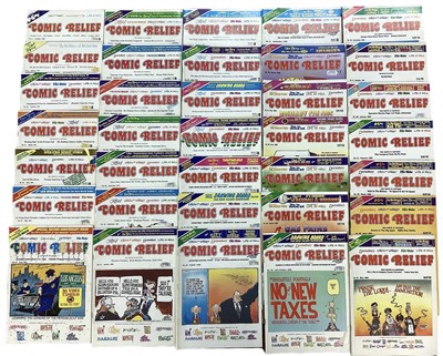 Lot 189 - Large group of Comic Relief monthly magazines. An incomplete run from issue 5 - 138 (1989 - 2001), together with a group of Funny Stuff monthly magazine (1996). Approximately 100 comics.