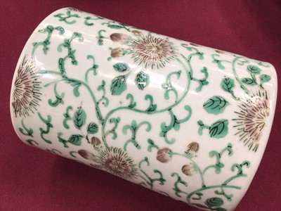 Lot 45 - Chinese porcelain brush pot