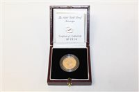 Lot 2122 - G.B. Elizabeth II 1998 Gold Proof Sovereign...