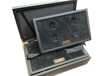 Lot 455 - G.B. - Hattons of London three tray sovereign cabinet (N.B. With irregular fitting top tray) 'Booklets on the Subject of Gold Sovereigns' - Complete Designs Collection' (N.B. Including Certificates...