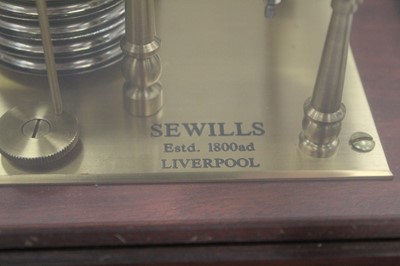 Lot 2454 - Sewills of Liverpool cased barograph