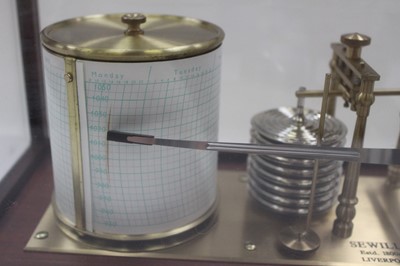 Lot 2454 - Sewills of Liverpool cased barograph