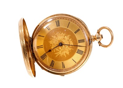 Lot 562 - Victorian 18ct gold pocket watch