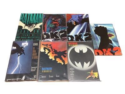 Lot 155 - Six Frank Miller DC Comics graphics novels. Batman Year One, Batman The Dark Knight Strikes Again #1 #3, Batman Hunt The Dark Knight, Batman The Dark Knight Falls, Batman The Dark Knight Returns (T...