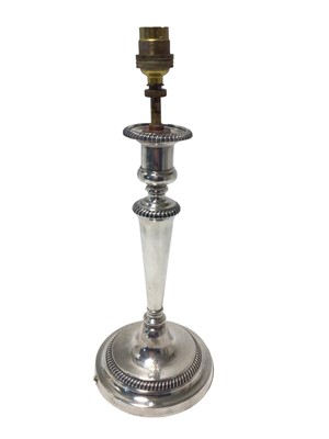 Lot 205 - George III silver candlestick