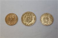 Lot 2163 - Germany - mixed gold Coinsage - Hamburg 20...