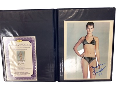 Lot 1497 Five autographed photographs in folders