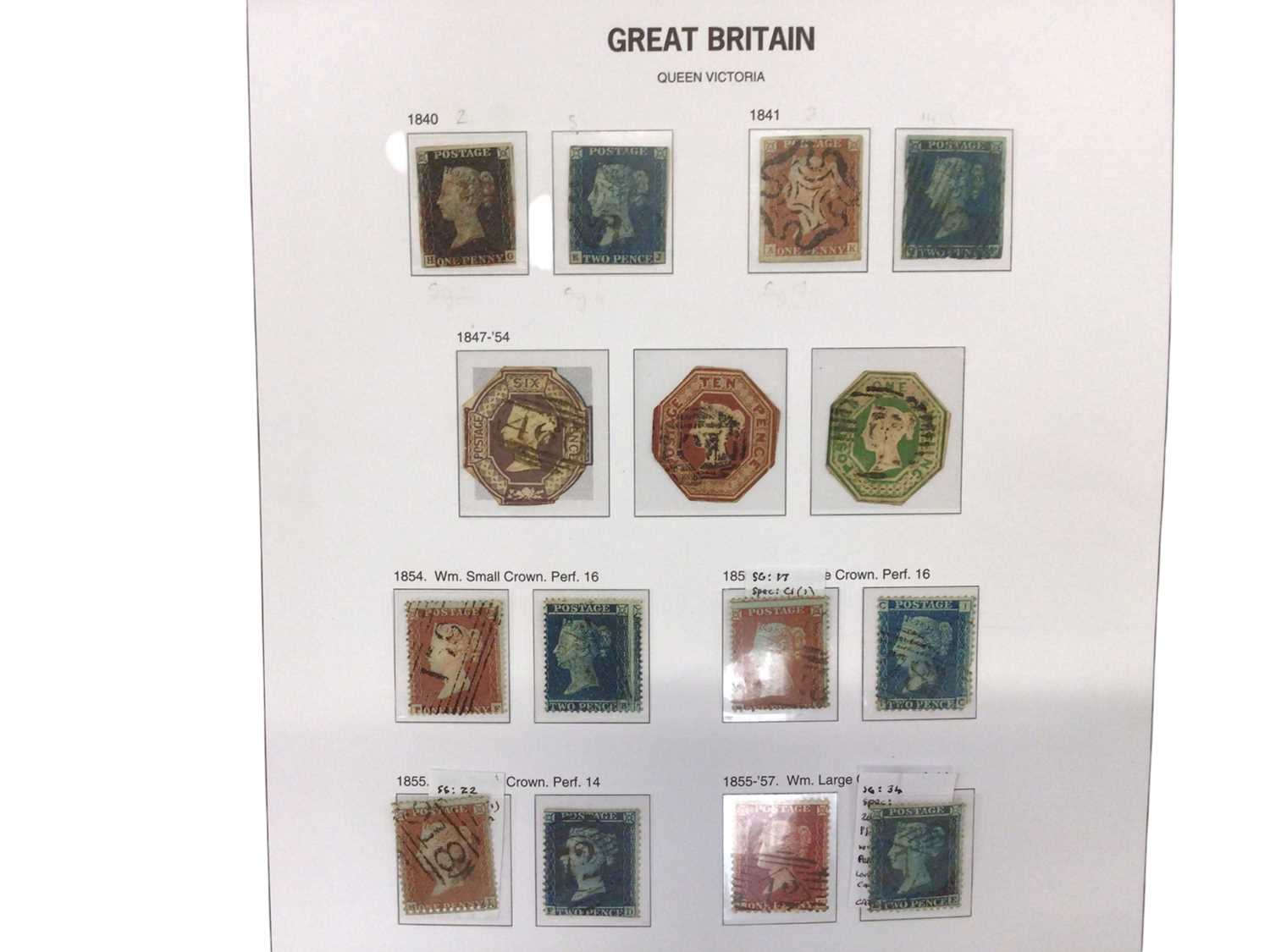 Lot 1502 Stamps GB collection of mint and used in SG