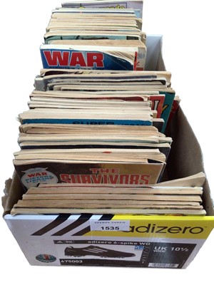 Lot 1535 - Collection of military comic books, including War Picture Library, Commando, etc