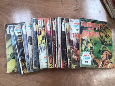 Lot 1535 - Collection of military comic books, including War Picture Library, Commando, etc