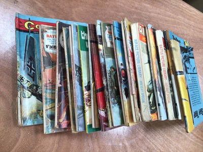 Lot 1535 - Collection of military comic books, including War Picture Library, Commando, etc