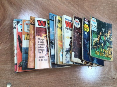 Lot 1535 - Collection of military comic books, including War Picture Library, Commando, etc