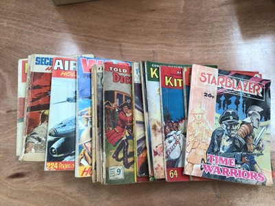 Lot 1535 - Collection of military comic books, including War Picture Library, Commando, etc