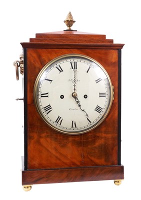 Lot 627 - Regency bracket clock by J.Upjohn Exeter