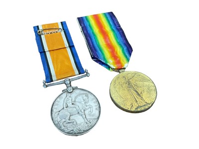 Lot 754 - First World War pair comprising War and Victory medals named to 45962 WKR. E. V. Baguley. Q.M.A.A.C.