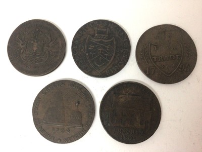 Lot 479 - G.B. - Mixed 18th century Provincial Copper Half Penny Tokens