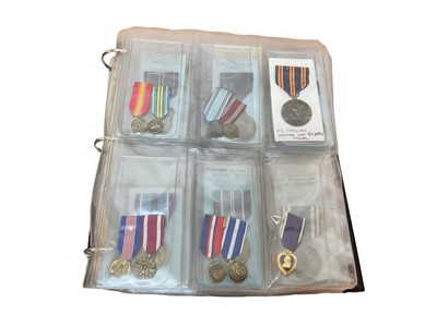 Lot 760 - Large collection of American First World War, Second World War and later campaign medals, housed in an album (approximately 55 medals)